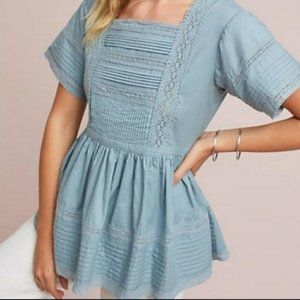 Anthropologie English Factory Peplum Blouse